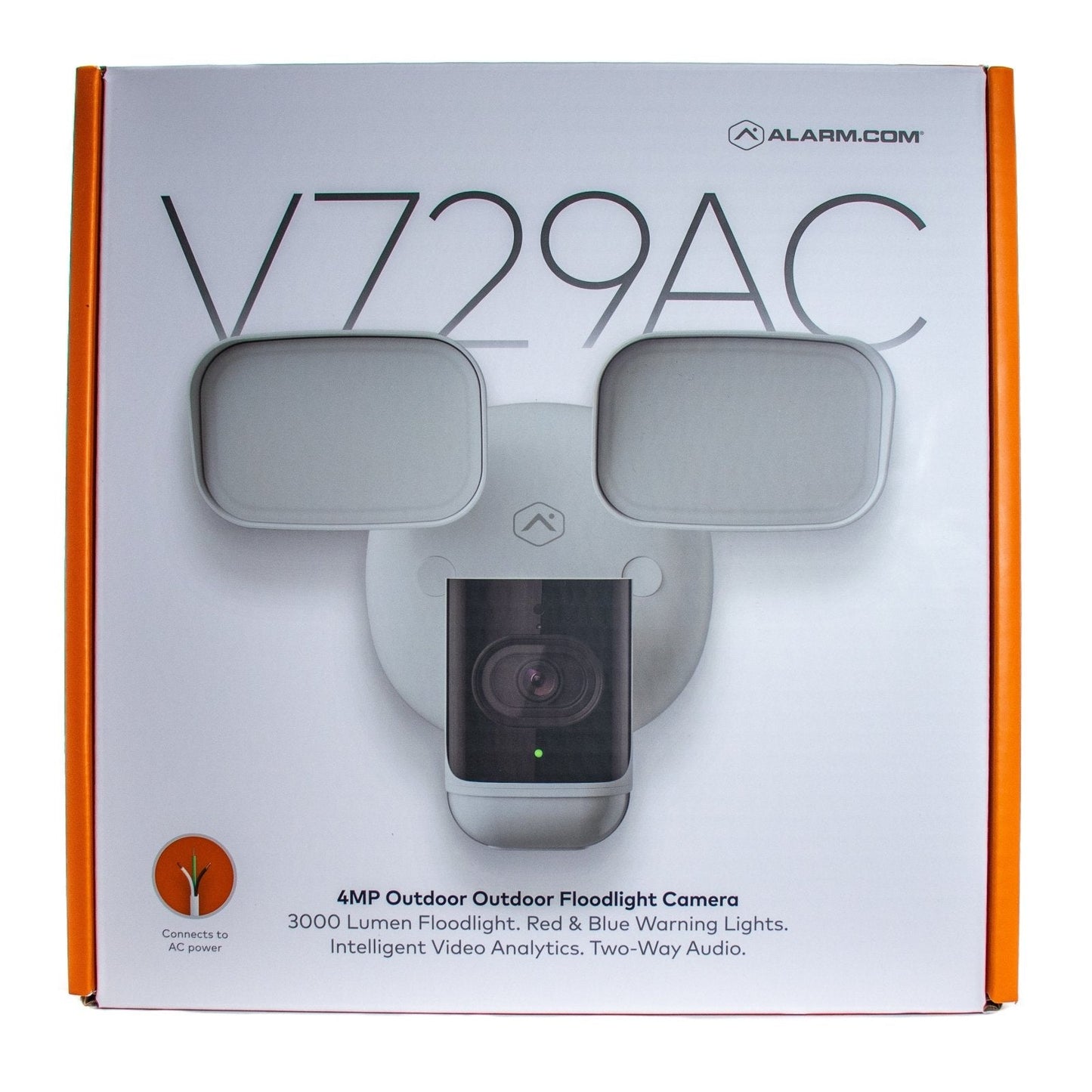 Alarm.com 4MP Outdoor Floodlight Camera ADC - V729AC - AlarmSystemStore.com