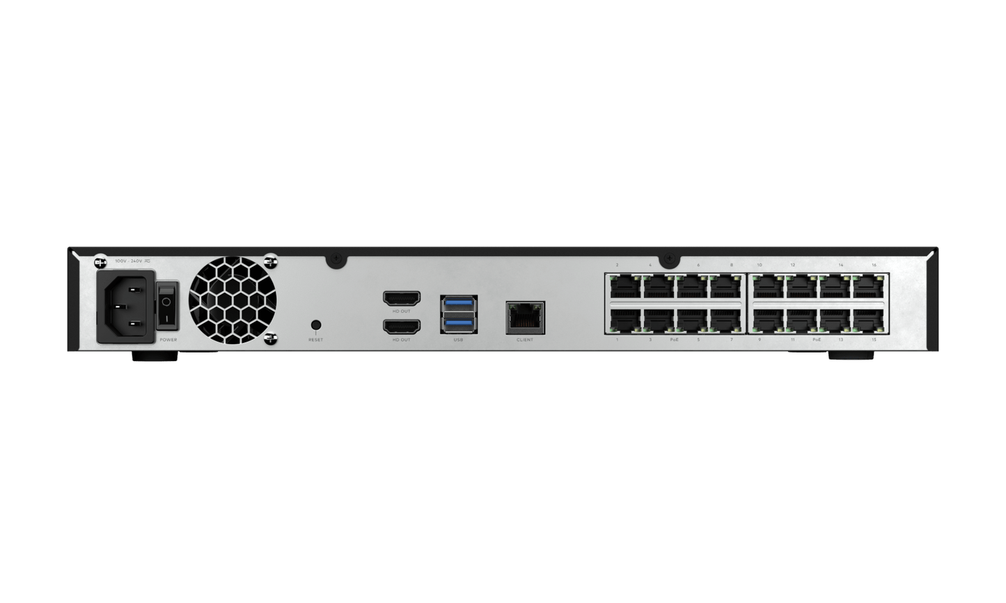 Alarm.com ADC - CSVR2016P 16 channel - 16 PoE Port Commercial Stream Video Recorder - AlarmSystemStore.com